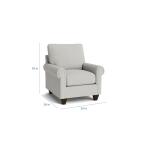 True Custom™ True CustomÂ® Panel Arm Accent Chair Chairs Bassett Furniture 8