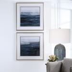 Rising Blue Framed Prints, S/2 - Image 3