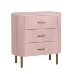 Astoria Three-Drawer Chest (Pink)