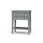 Eton 3 Drawer Side Table Chairside Tables Blue 14
