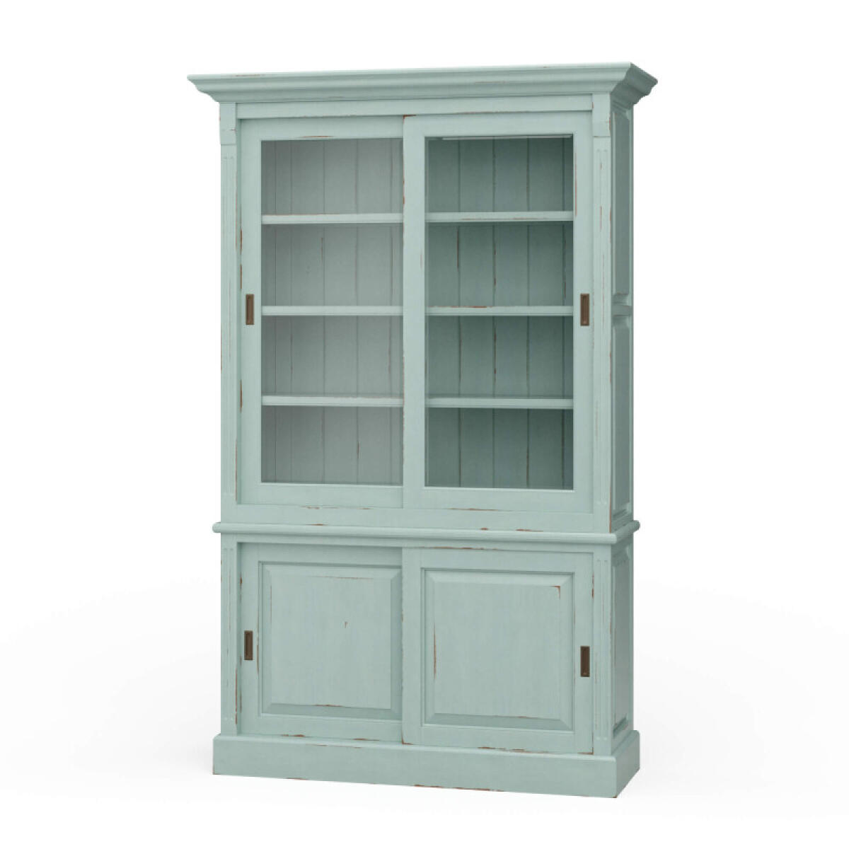 Hudson 88” Bookcase W/ 2 Sliding Doors Bookcases Blue 2 Hudson 88” Bookcase W/ 2 Sliding Doors Bookcases Blue 2