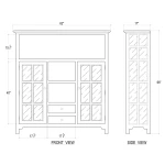 Aries Kitchen Cupboard 2 Drawer - Image 7