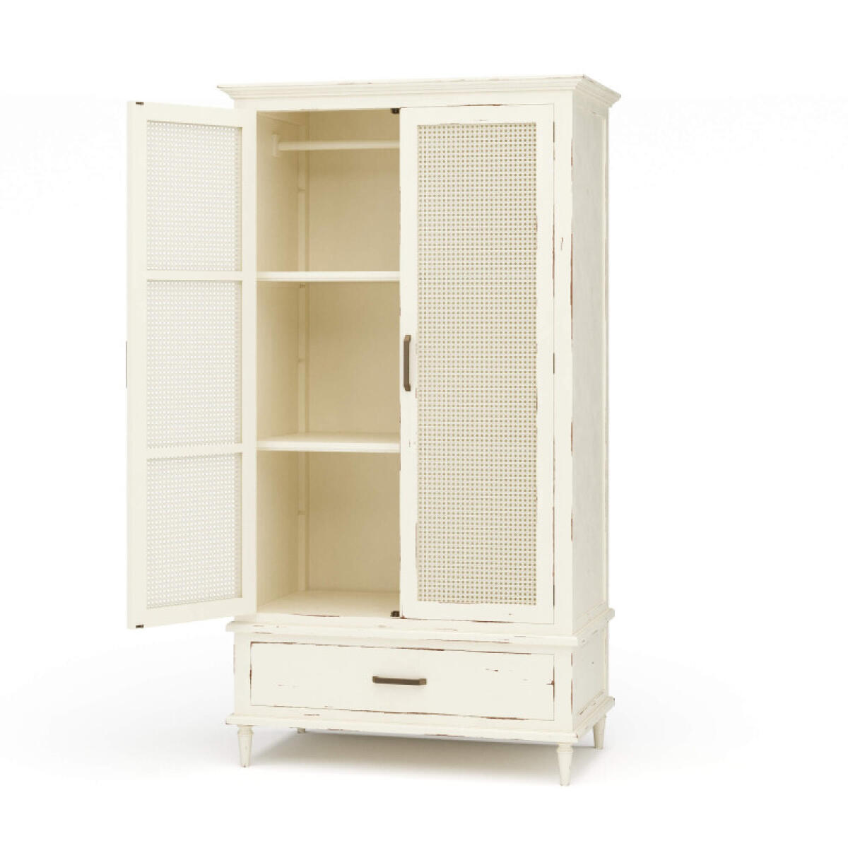 717cacc667988adc4115385c170eede4 Jamison Wardrobe W/ Rattan Door - Image 1