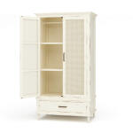 Jamison Wardrobe W/ Rattan Door
