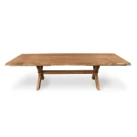 Crossbuck Live Edge Dining Table with Extendable Leaves - Image 3