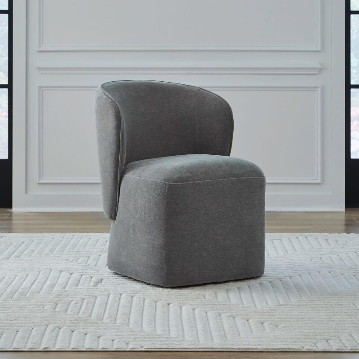 7180d7a395e6b9039e38291ef6d97b7c Accent Dining Chair w/ Casters - Sapphire - Image 1