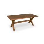 Crossbuck Live Edge Dining Table with Extendable Leaves - Image 3