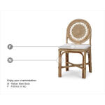 Oceana Rattan Dining Chair - Image 2