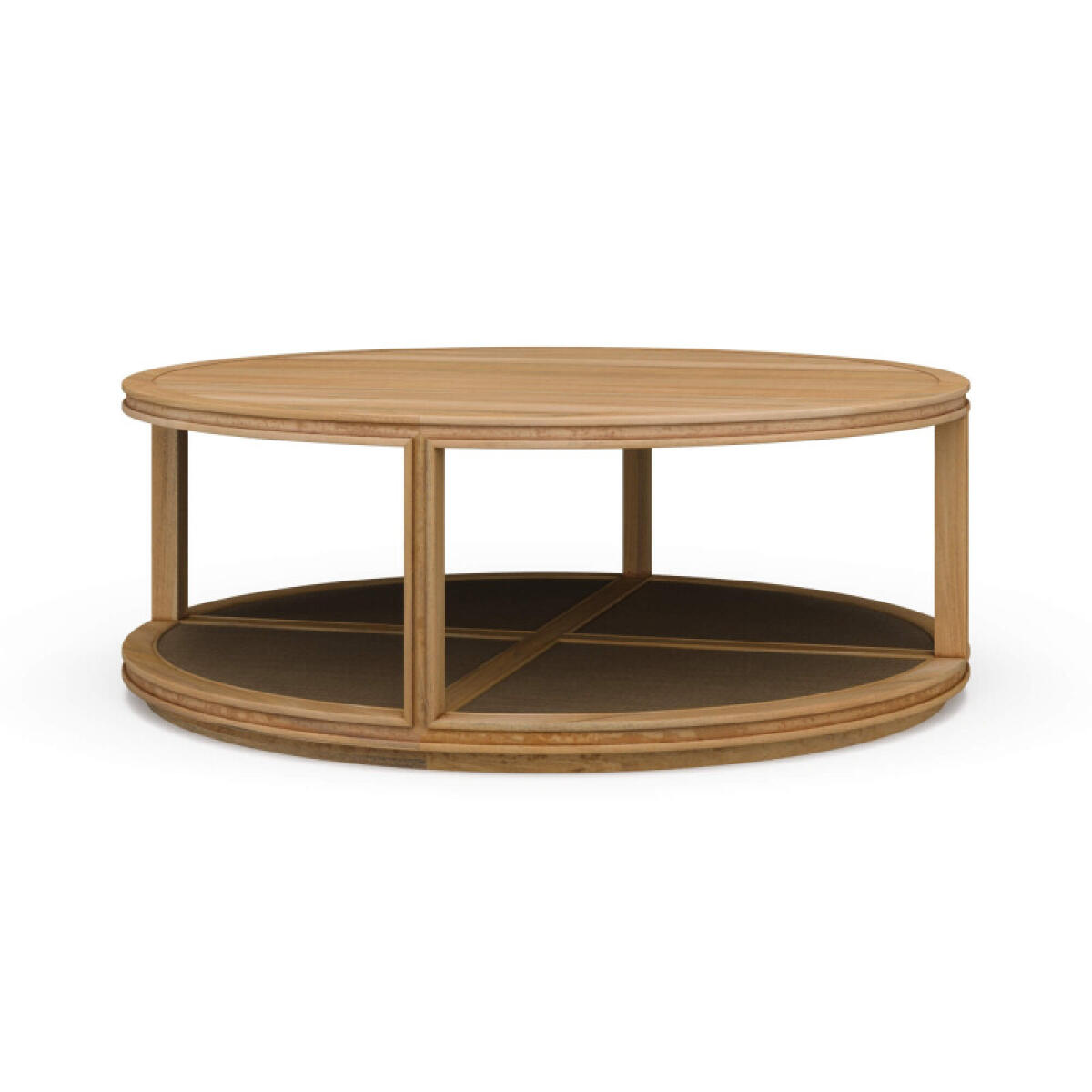 71a67aae405d4930ca7d202220b7fb4b Cohan Round Coffee Table W/ Rattan - Image 1