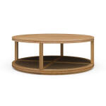 Cohan Round Coffee Table W/ Rattan