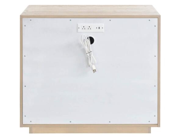 Modern Desert Plinth Nightstand Nightstands Cream 9