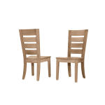 Dovetail Dining HORIZONTAL SLAT SIDE CHAIR Chairs & Benches Bleached White 7