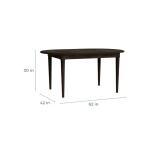 HideAway Solid Maple Oval Dining Table - Image 6