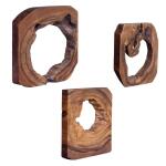 Adlai Wood Wall Decor, S/6 Wall Decor Brown 14