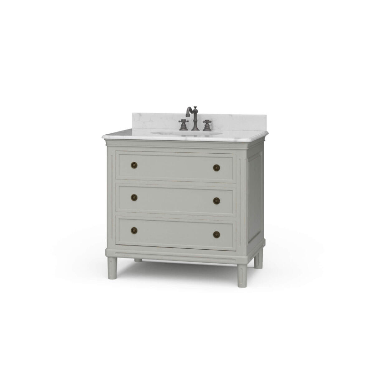 71e2c51f42abe69a3c43908fb631db4d Hayward Single Vanity W/ Sink & Marble Top - Image 1