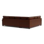 Carolina Leather L-Shaped Roll Arm Sectional Sectionals Bassett Furniture 9