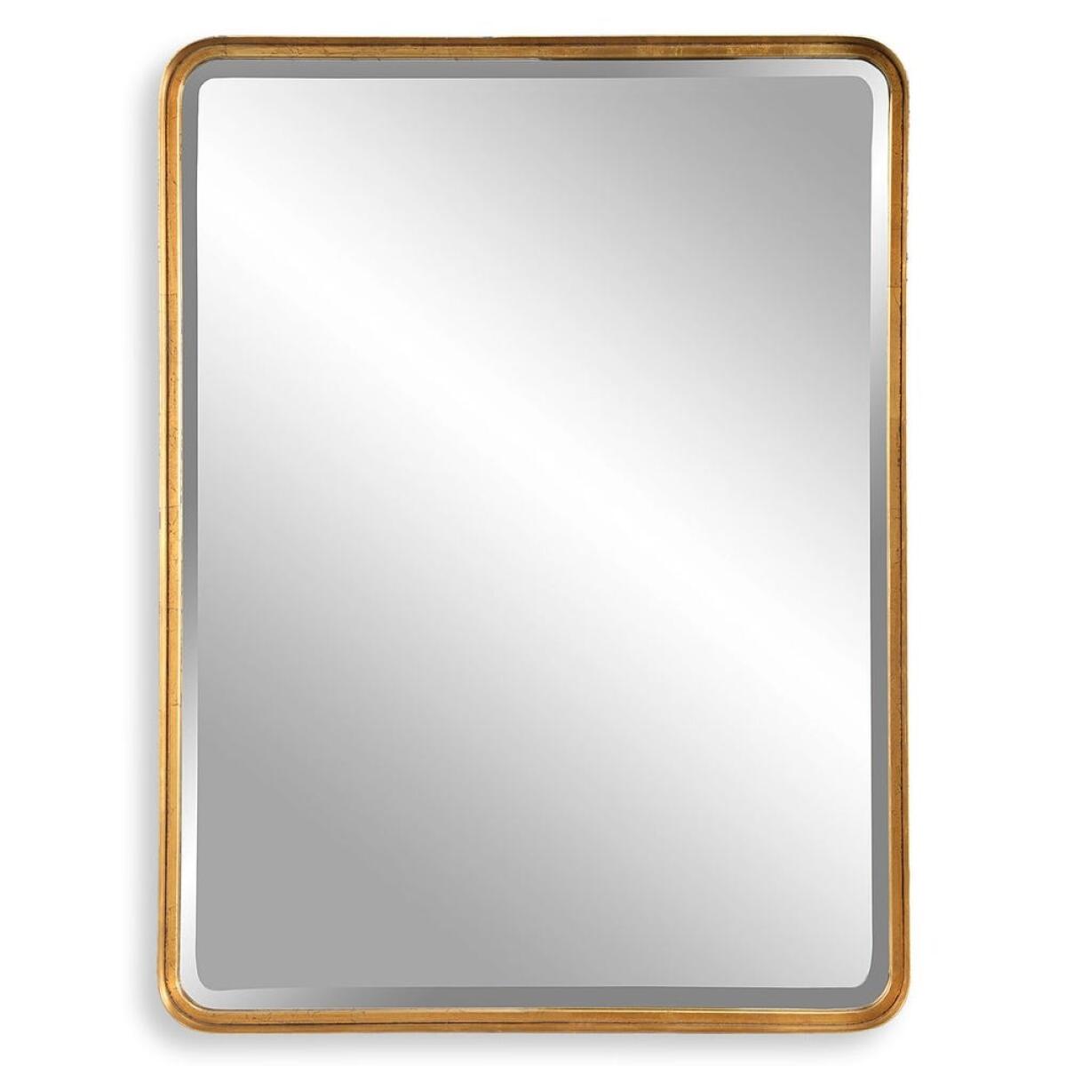 71ede4d7ef21c4d7c5788469c55cb550 Crofton Large Mirror, Gold - Image 1