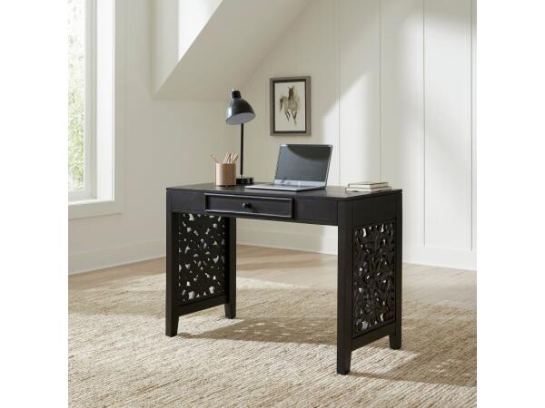 Trellis Lane Accent Writing Desk- Black Desks Desks