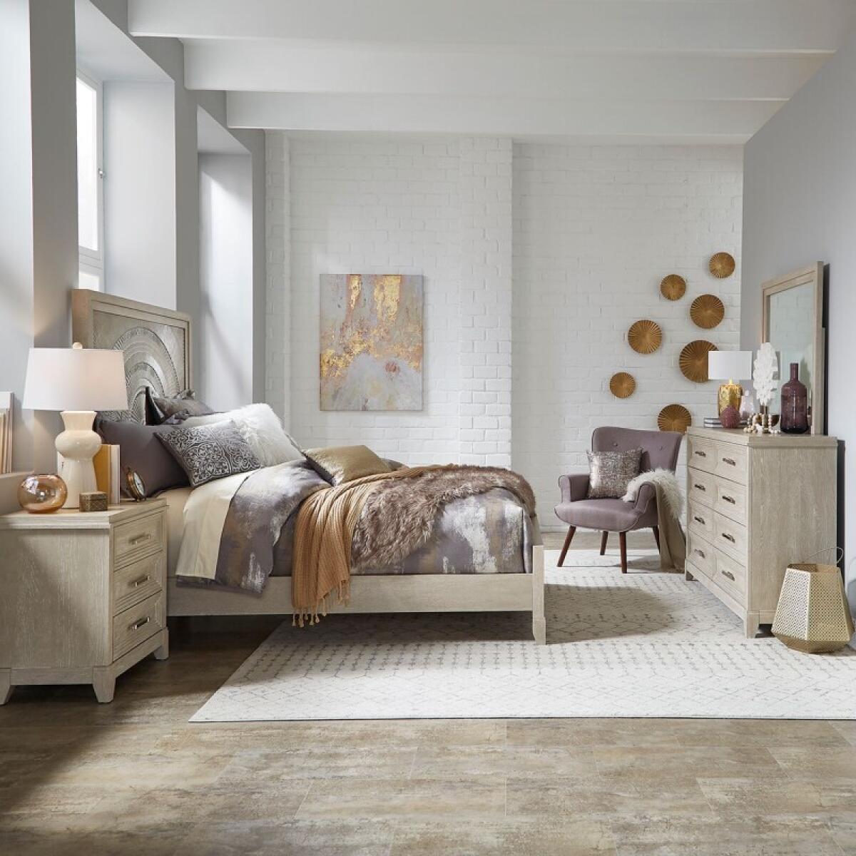 722a828bb8340ccae8724c2fa14afa31 Belmar Queen Panel Bed, Dresser & Mirror, Night Stand - Image 1