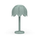 Scalloped Rattan Table Lamp