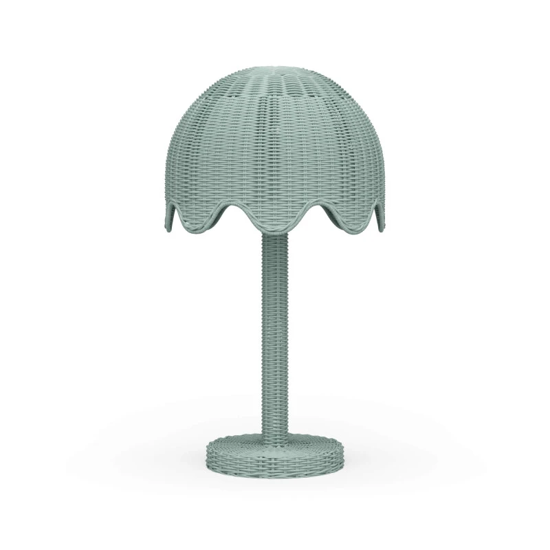 723b9bff5cdf71ff7163f6976561b55c Scalloped Rattan Table Lamp - Image 1