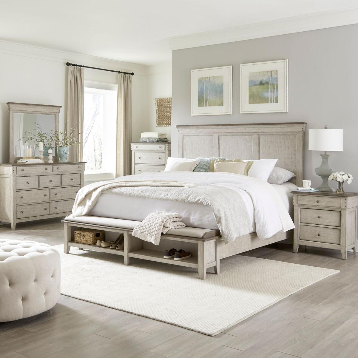 72653f0105e6cf59fc3e078c2302d348 King California Storage Bed, Dresser & Mirror, Chest, Night Stand - Image 1