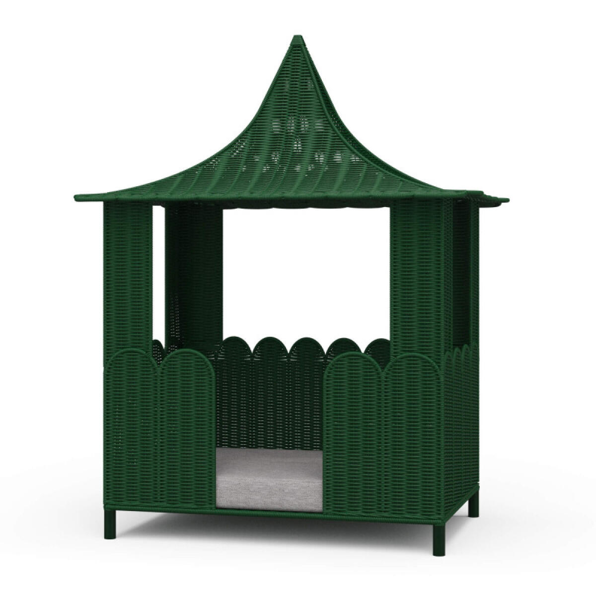 726a84c03f557d2067838089f511bbb8 Scalloped Rattan Dog Bed - Image 1