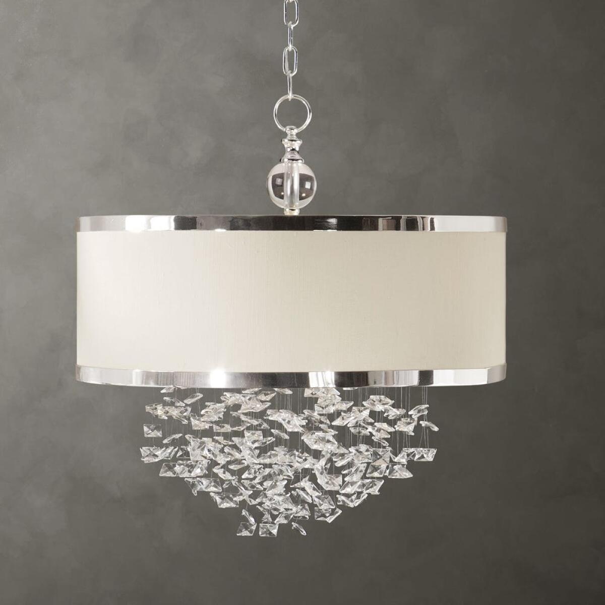 72a2700e1e476a28705c7c874585e9cc Fascination, 3 Lt Hanging Shade Chandelier - Image 1