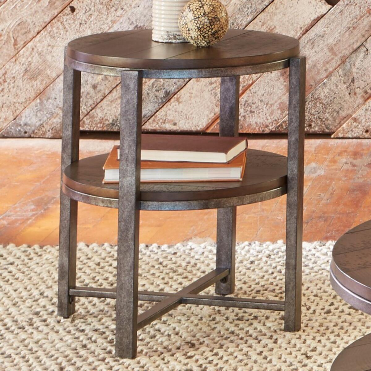 Breckinridge Round End Table End tables Brown 2 Breckinridge Round End Table End tables Brown 2