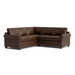 Carolina Leather Panel Arm L-Shaped Sectional
