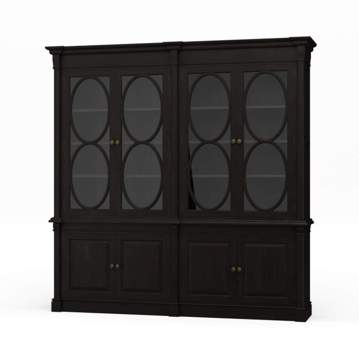 72ce918eb10a149a5a5ed75ed2dc66b8 Fiona 2 Piece Display Cabinet W/ Glass Shelves - Image 1