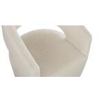 Aries Upholstered Dining Chair with Casters - Image 7