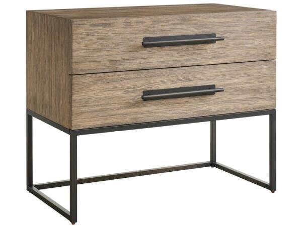 Dwell Boulder Metal Base Nightstand - Image 5