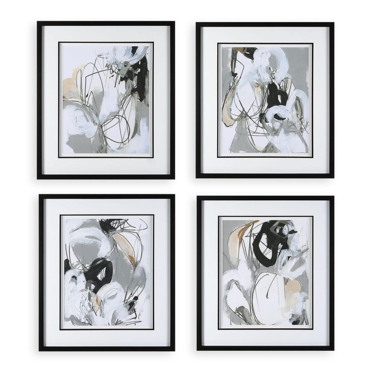 72f917e0a58206467e42854231bf1679 Tangled Threads Framed Prints, S/4 - Image 1