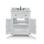 Shutter Vanity W/ Sink & Marble Top Accent Furniture Accent Furniture 19