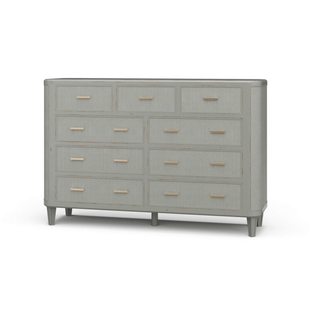 735ae47d3d130fa824043cba06d05e9a Lexington 9 Drawer Dresser W/ Rattan - Image 1