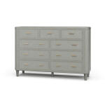Lexington 9 Drawer Dresser W/ Rattan