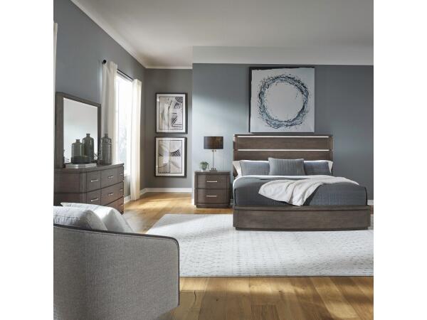 Cascade Falls Queen Panel Bed, Dresser & Mirror, Night Stand Bedroom Sets Bedroom Sets