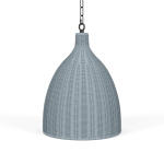 Hampton Rattan Pendant Small Lighting Blue 8