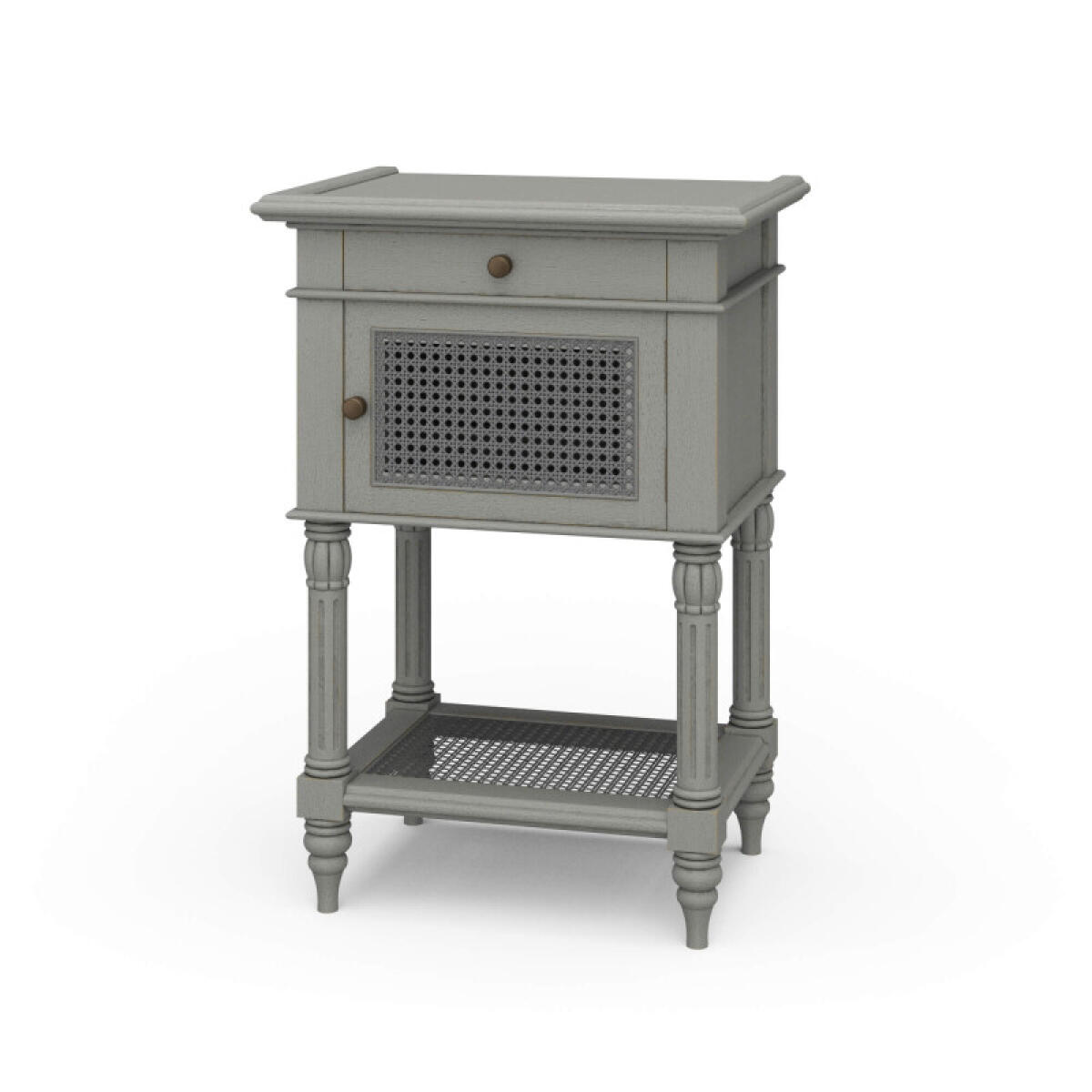 73bdc65401c19db31706a7cf7cac03cf Montego Square End Table W/ Drawer & Rattan Door - Image 1