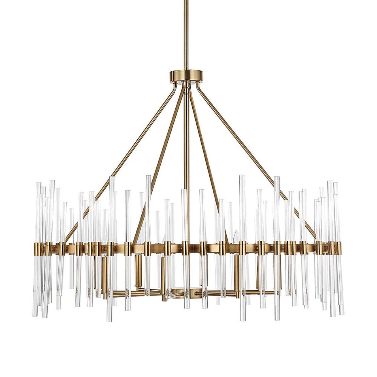 Crystal Stick, 8 Lt Chandelier Lighting Gold 2 Crystal Stick, 8 Lt Chandelier Lighting Gold 2
