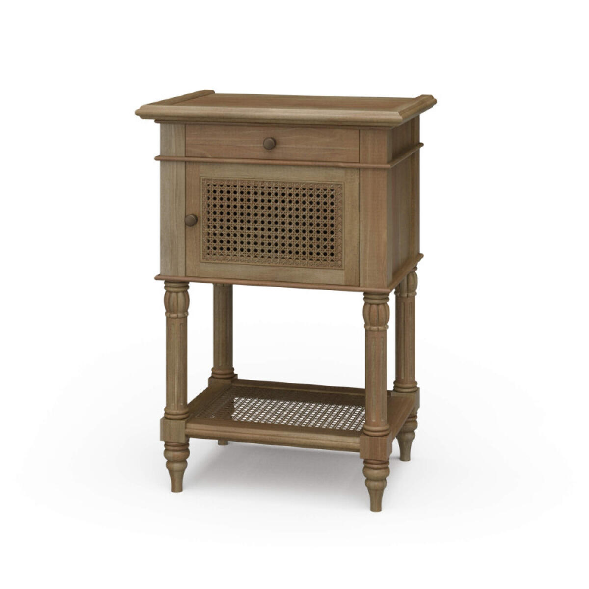 73fa092044d510dcf8933285e98fca43 Montego Square End Table W/ Drawer & Rattan Door - Image 1