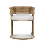 Hampton Rattan Dining Chair - Image 7