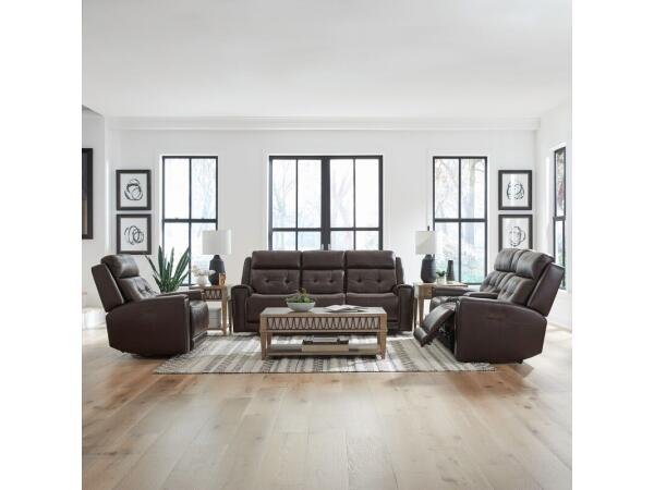 Carrington Sofa w/ Loveseat & Recliner Sofas Brown