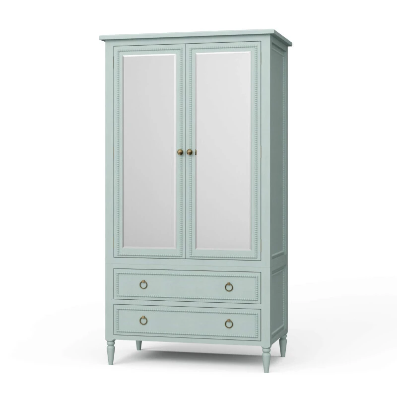 744bf4bb3192fae890f913d1eef9bb01 Cholet Wardrobe W/ 2 Drawer - Image 1