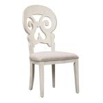 Farmhouse Reimagined 7 Piece Trestle Table Set Dining Sets Antique White w/ Chestnut Tops 17