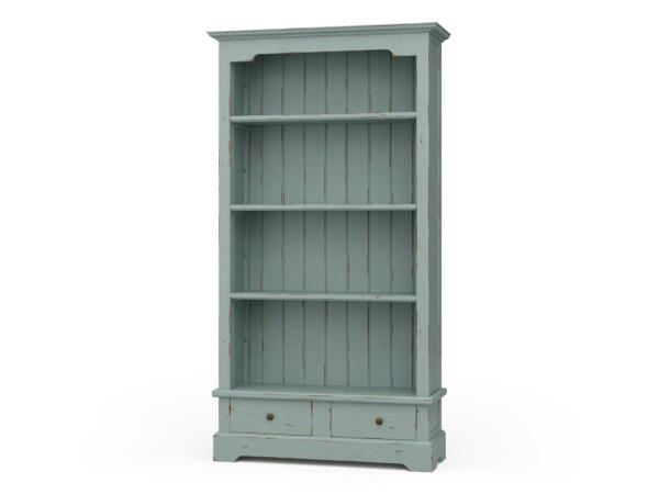 Manchester 2 Drawer Bookcase Bookcases Blue