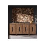 Magnolia Manor King California Upholstered Sleigh Bed, Dresser & Mirror, Chest, Night Stand Bedroom Sets Antique White & Weathered Bark 14