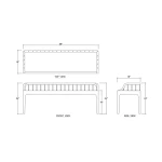 Versai Fluted Bench - Image 8