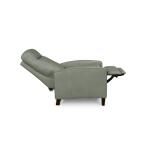 Emmett Leather Track Arm Lay Flat Manual Recliner - Image 5